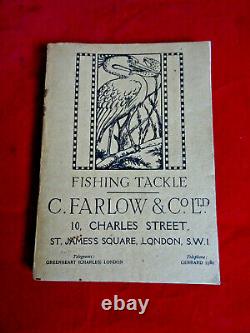 A Rare Vintage C Farlow & Co Advertising Fishing Catalogue 1915 75th Edition