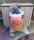 Advertising Vintage Original Fibreglass Giant Ice Cream Cone With Small Boy Rare
