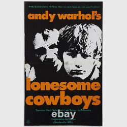 Andy Warhol Rare Vintage 1978 Original Lonesome Cowboys Poster