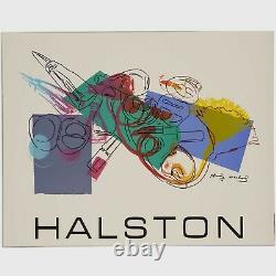 Andy Warhol Rare Vintage 1982 Original Halston (Fragrance and Cosmetics) Poster