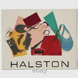 Andy Warhol Rare Vintage 1982 Original Halston (Women's Accessories) Poster