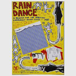 Andy Warhol Rare Vintage 1985 Original Rain Dance Poster MISC03.7033
