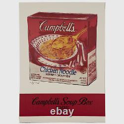 Andy Warhol Rare Vintage Original Campbell's Soup Box 1985 Poster