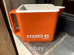 Antique Rare Jug Advertising Pernod 45 Orange Vintage 1Litre Anisette Bistro