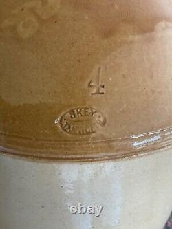 Antique Vintage Large Stoneware Flagon Advertising NORTHAMPTON BREWERY Co RARE