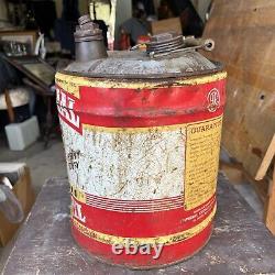 Authentic Rare Vintage Imperial 5 Gallon Oil Can Gas Metal Advertising Ratrod