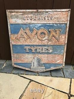 Avon Tyres Vintage Sign Cast Rare