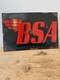BSA vintage motorcycles enamel sign -man cave-garage -workshop rare rusty 12x8