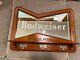 BUDWEISER Bar Mirror Vintage Advertising Wood Sign Coat Hook 18 x 24 Rare