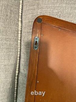 BUDWEISER Bar Mirror Vintage Advertising Wood Sign Coat Hook 18 x 24 Rare