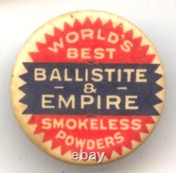 Ballistite Empire Advertising Pin Vintage Button Stud RARE Pinback MA736
