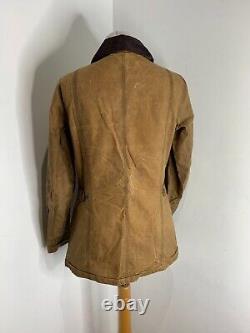 Barbour Vintage Advert Beadnell Jacket Size 10 VGC worn look semi fitted rare