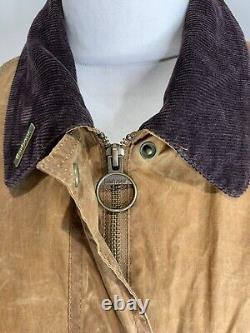 Barbour Vintage Advert Beadnell Jacket Size 10 VGC worn look semi fitted rare