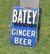 Batey's Ginger Beer Chromo Wolverhampton Original Enamel Sign VERY RARE