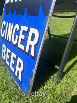 Batey's Ginger Beer Chromo Wolverhampton Original Enamel Sign VERY RARE