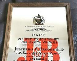 Beautiful rare vintage advertising J&B Scotch whiskey pub mirror