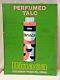 Binaca Perfumed Talc Vintage Advertisement Cardboard Sign Hand Painted 1969 Rare