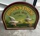 Brown's Finest English, British Sign Plaque, Vintage, Antique, Hunting, Rare