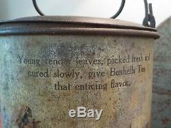 Bushells Tea tin, very rare Antique Vintage Billy