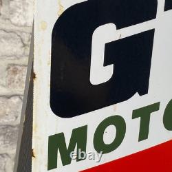 CASTROL Enamel Sign 23.6x11.8 (60x30cm) Rare Vintage Motor Oil Workshop Signage