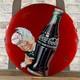 COCA-COLA Enamel Sign ø 16.1 (41cm) Rare Old-Looking Vintage Restaurant