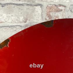 COCA-COLA Enamel Sign ø 16.1 (41cm) Rare Old-Looking Vintage Restaurant