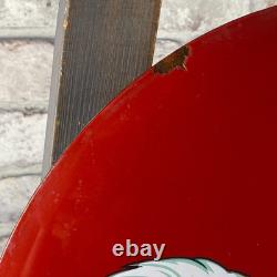 COCA-COLA Enamel Sign ø 16.1 (41cm) Rare Old-Looking Vintage Restaurant