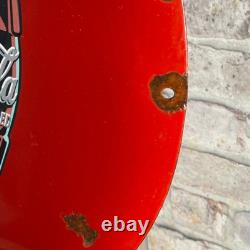 COCA-COLA Enamel Sign ø 16.1 (41cm) Rare Old-Looking Vintage Restaurant