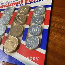 Cadburys Decimal Coins 1972 Chocolate Original Contents Unopened! RARE Vintage