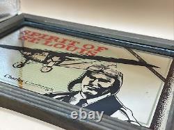 Charles Lindbergh Spirit Louis Vintage St. Rare Mirror Advertising Man Cave Pub