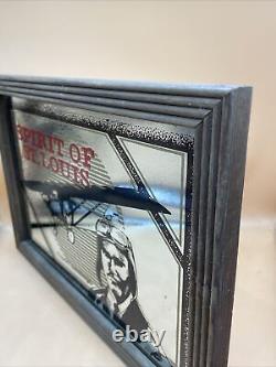 Charles Lindbergh Spirit Louis Vintage St. Rare Mirror Advertising Man Cave Pub