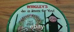 Classic and rare Wrigley's chewing gum- Vintage porcelain enamel sign
