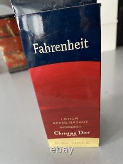 DIOR FARENHEIT VINTAGE Boxed 100ml With Advertising Leaflet 1980s Rare NEW