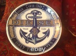 Diesel Clothing Extremely Rare Ceramic Wall Plates X3 Signed Vintage Brand New