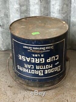 Dodge Brothers Motor Cars Cup Grease Can Oil Vintage Detroit RARE