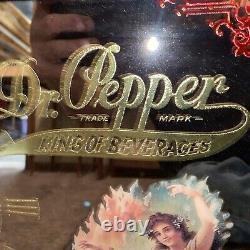 Dr. Pepper'King Of Beverages' Rare Vintage Mirror Battery Powered 19x15