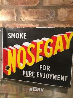 Enamel Sign Nosegay Original Old Rare Advertising Antique Vintage Collectable