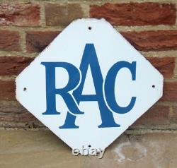 Enamel Sign RAC Original Vintage Garage Motoring Automobilia 1950's like AA Rare