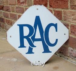Enamel Sign RAC Original Vintage Garage Motoring Automobilia 1950's like AA Rare