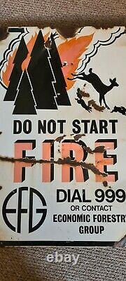 Enamel Vintage original. Do not start fire. Very rare