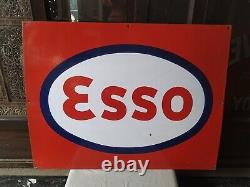 Esso Elephant Kerosene Oil Sign Old Vintage Porcelain Enamel Ad Sign 1940 Rare