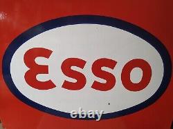 Esso Elephant Kerosene Oil Sign Old Vintage Porcelain Enamel Ad Sign 1940 Rare