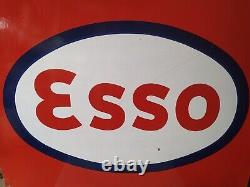 Esso Elephant Kerosene Oil Sign Old Vintage Porcelain Enamel Ad Sign 1940 Rare