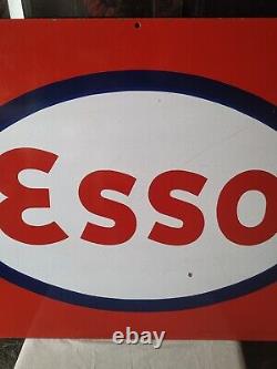 Esso Elephant Kerosene Oil Sign Old Vintage Porcelain Enamel Ad Sign 1940 Rare