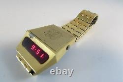 Estate VERY RARE VINTAGE ADVANCE MODULUS DRIVERS LED WATCH- 1976 WORKING