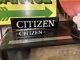 Excellent Vintage Shop Display Sign, rare To Find Like This, citizen Watches