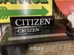 Excellent Vintage Shop Display Sign, rare To Find Like This, citizen Watches