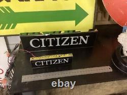 Excellent Vintage Shop Display Sign, rare To Find Like This, citizen Watches