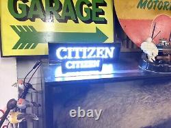 Excellent Vintage Shop Display Sign, rare To Find Like This, citizen Watches