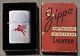 Extremely Rare vintage Zippo 1947-49 Red Mobile Gas Pegasus Advertisement WithBox